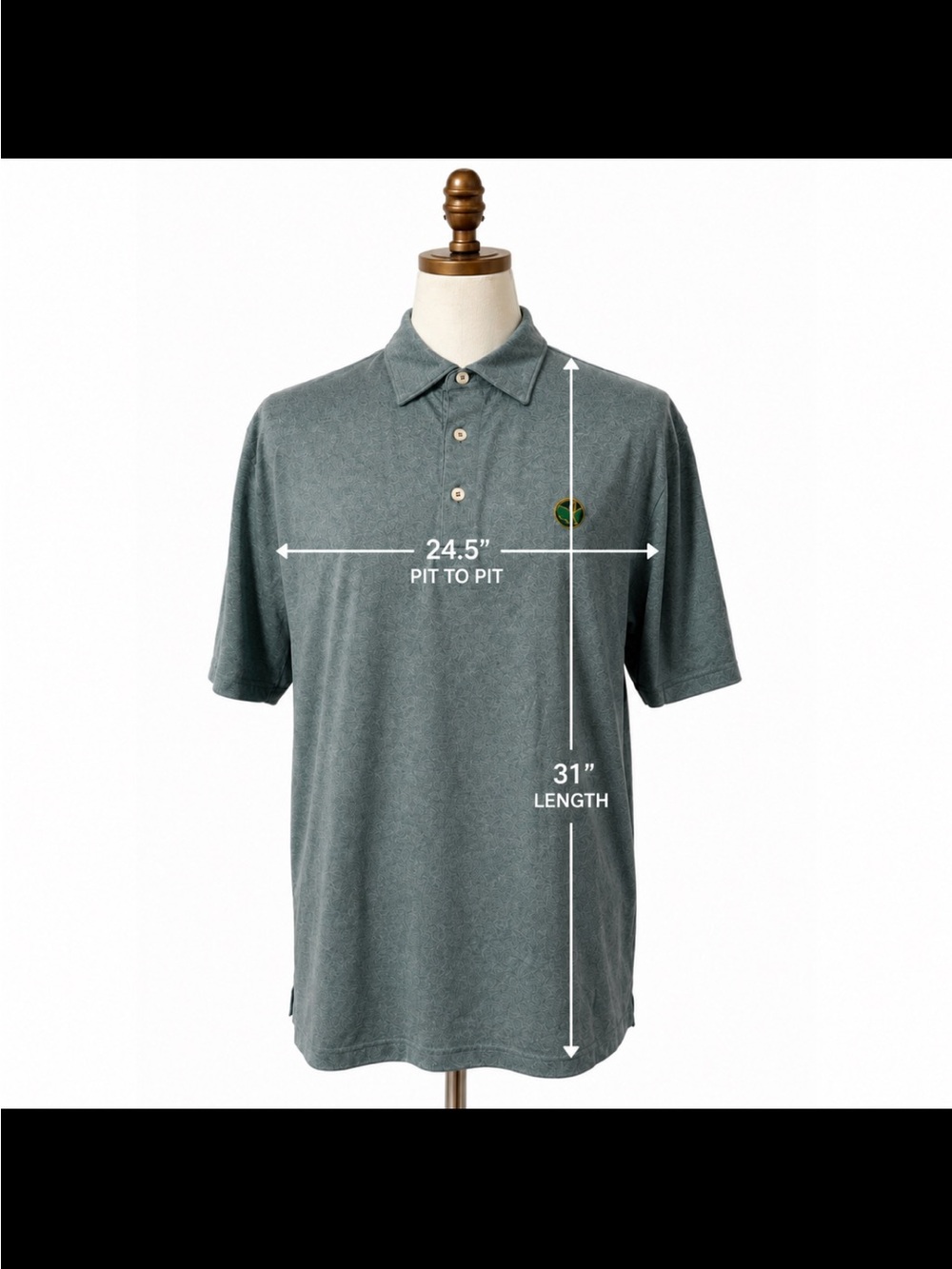Masters 1934 Berckmans Place Augusta National Golf Performance Polo Size L NWOT - Picture 8 of 8